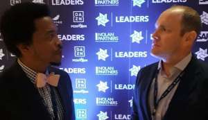 TTOC President Brian Lewis, left, chats with Whitney Kirkland, Partner, Firebrand Event Productions, at the 5th annual Leaders Sport Business Summit in New York last month. TTOC President Brian Lewis, left, chats with Whitney Kirkland, Partner, Firebrand Event Productions, at the 5th annual Leaders Sport Business Summit in New York last month.