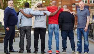 The former Chelsea youth players Grant Lunn (far left) and Gary Baker show their support for racism allegations made by four other former Chelsea players, who do not want to be identified. Photograph: Ben Lister The former Chelsea youth players Grant Lunn (far left) and Gary Baker show their support for racism allegations made by four other former Chelsea players, who do not want to be identified. Photograph: Ben Lister