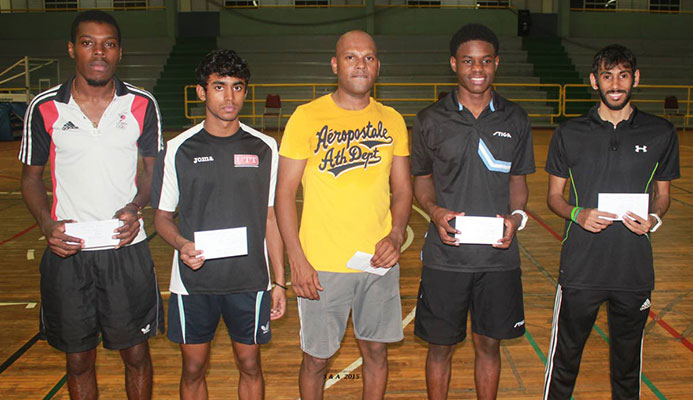 Aaron Wilson,left and Yuvraaj Dooram, right, will be representing TT, along with veteran Dexter St Louis and Rheann Chung at the upcoming Commonwealth Games to be held between April 4-15 in Birmingham,England.