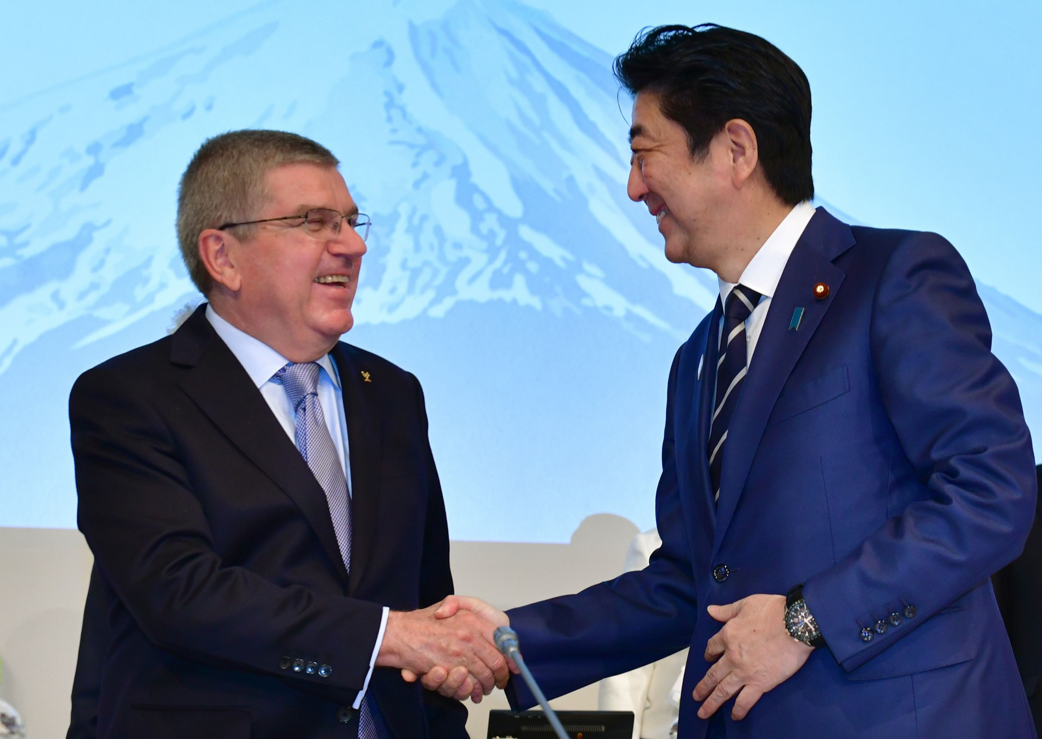 Japanese Prime Minister Shinzō Abe and IOC President Thomas Bach have agreed to a one-year postponement of Tokyo 2020 ©Getty Images