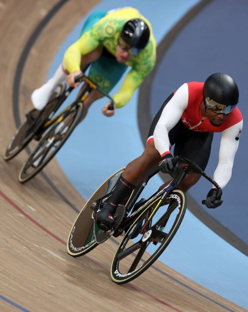 TT cyclist Nicholas Paul, right, is into the Pan Am sprint quarterfinals. File photo - (Image obtained at newsday.co.tt)