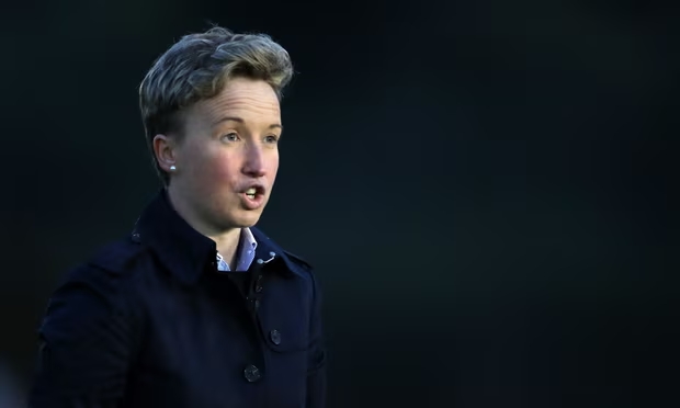 Canada coach Bev Priestman was not involved in the drone scandal but will not be on the sidelines against New Zealand. Photograph: Nick Potts/PA (Image obtained at theguardian.com)
