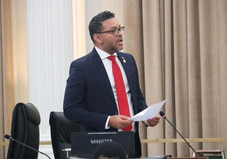 ‘Long in the making’: Minister of Tourism, Culture and the Arts Randall Mitchell moves the second reading of the National Musical Instrument Bill, 2024, in Parliament on Wednesday. (Image obtained at trinidadexpress.com)