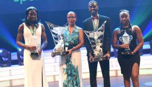 Awardees pose for a photo during Frist Citizens 2018 Sports Awards at Queen Hall St.Anns. PHOTO. BY, KERWIN PIERRE. Awardees pose for a photo during Frist Citizens 2018 Sports Awards at Queen Hall St.Anns. PHOTO. BY, KERWIN PIERRE.